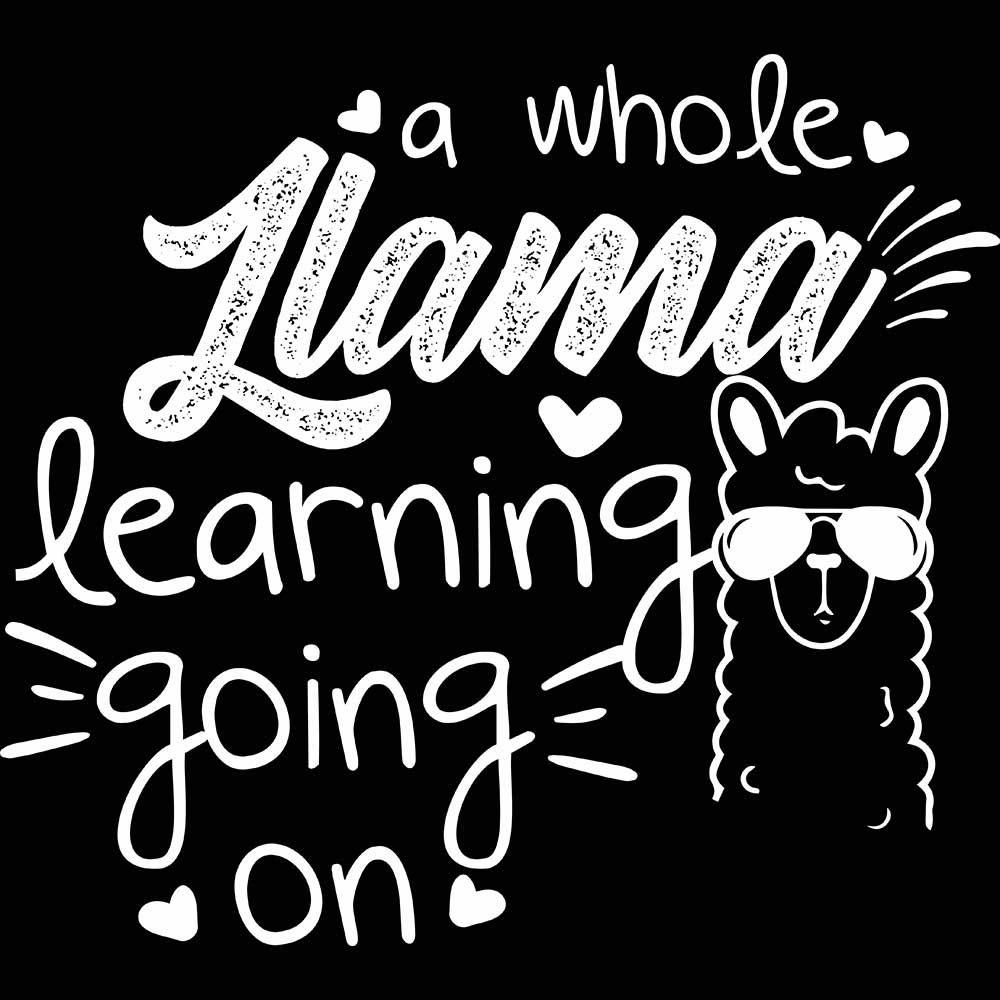 A Whole Llama Learning Going On Teacher - Mens 123t Funny T-Shirt Tshirts