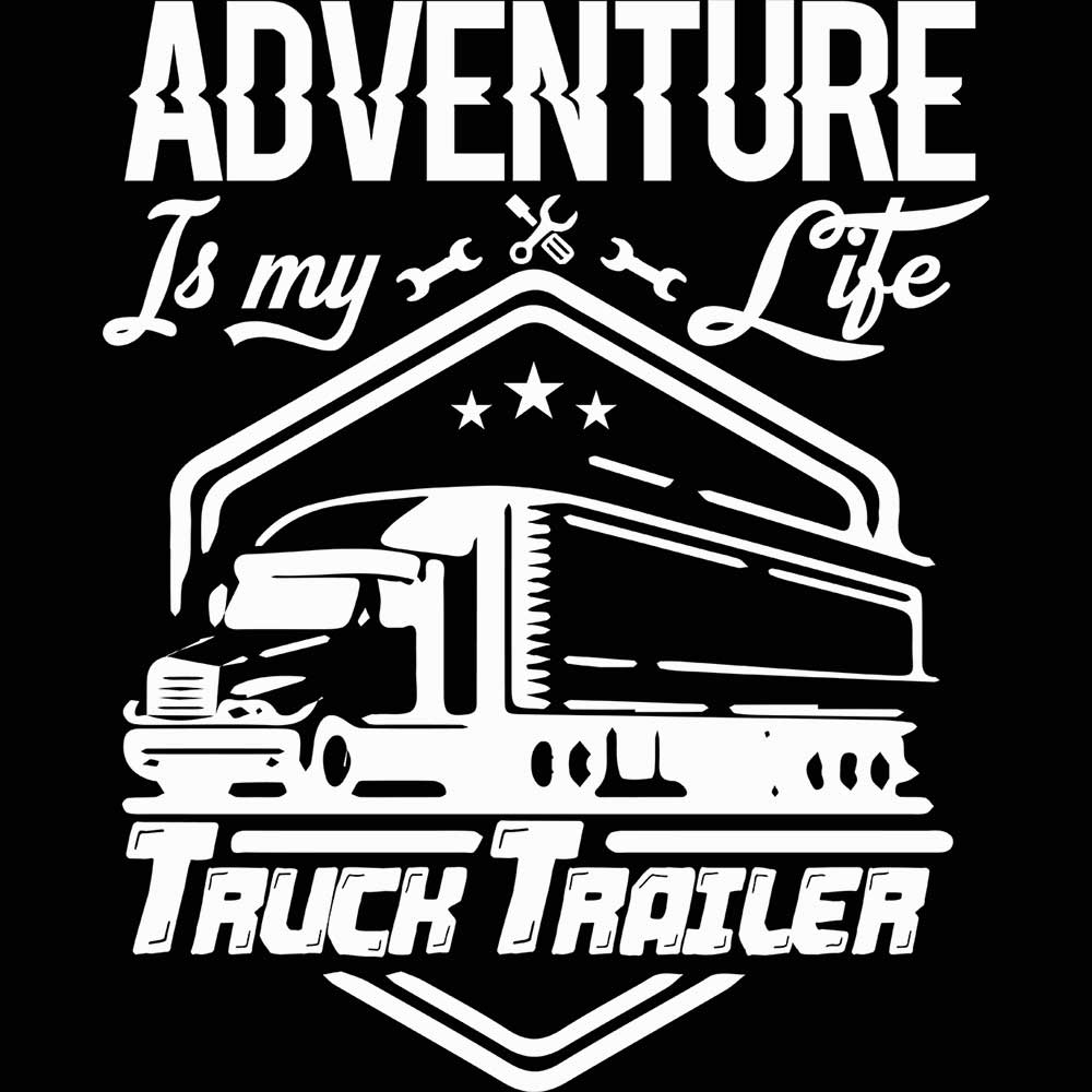 Adverture Is My Life Truck Trailer - Mens 123t Funny T-Shirt Tshirts