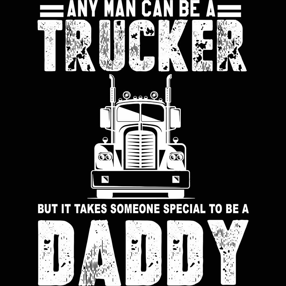 Any Man Can A Trucker Special Daddy - Mens 123t Funny T-Shirt Tshirts