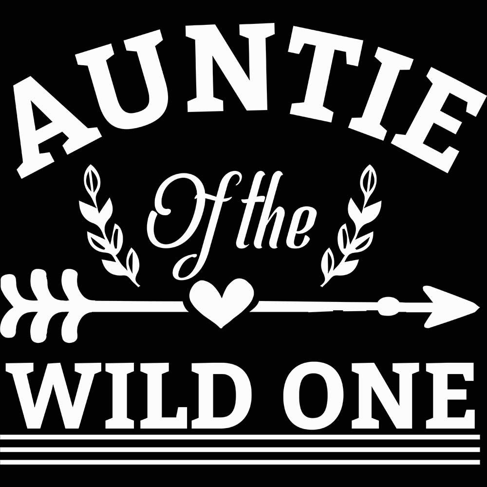 Auntie Of The Wild One - Mens 123t Funny T-Shirt Tshirts