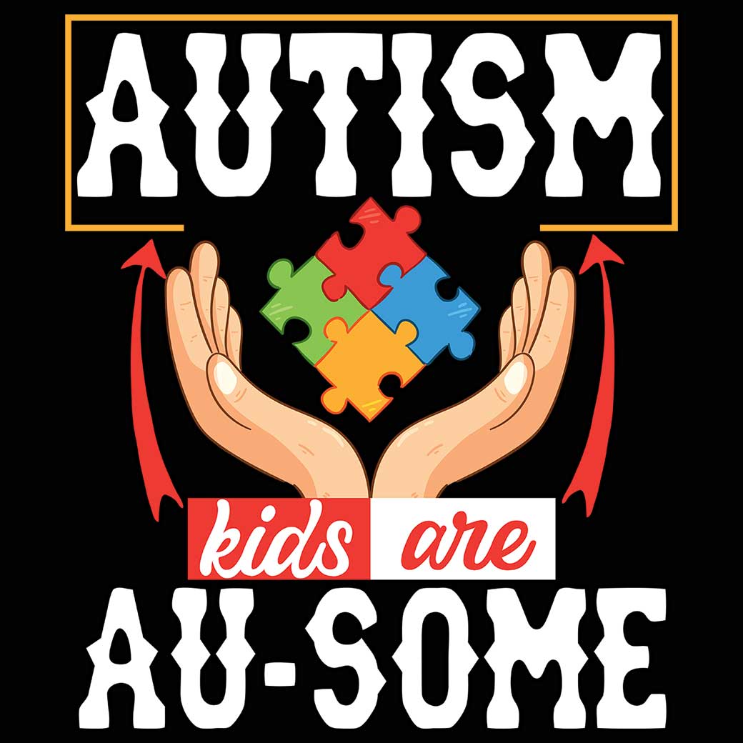 Autism Kids Are Au Some - Mens 123t Funny T-Shirt Tshirts