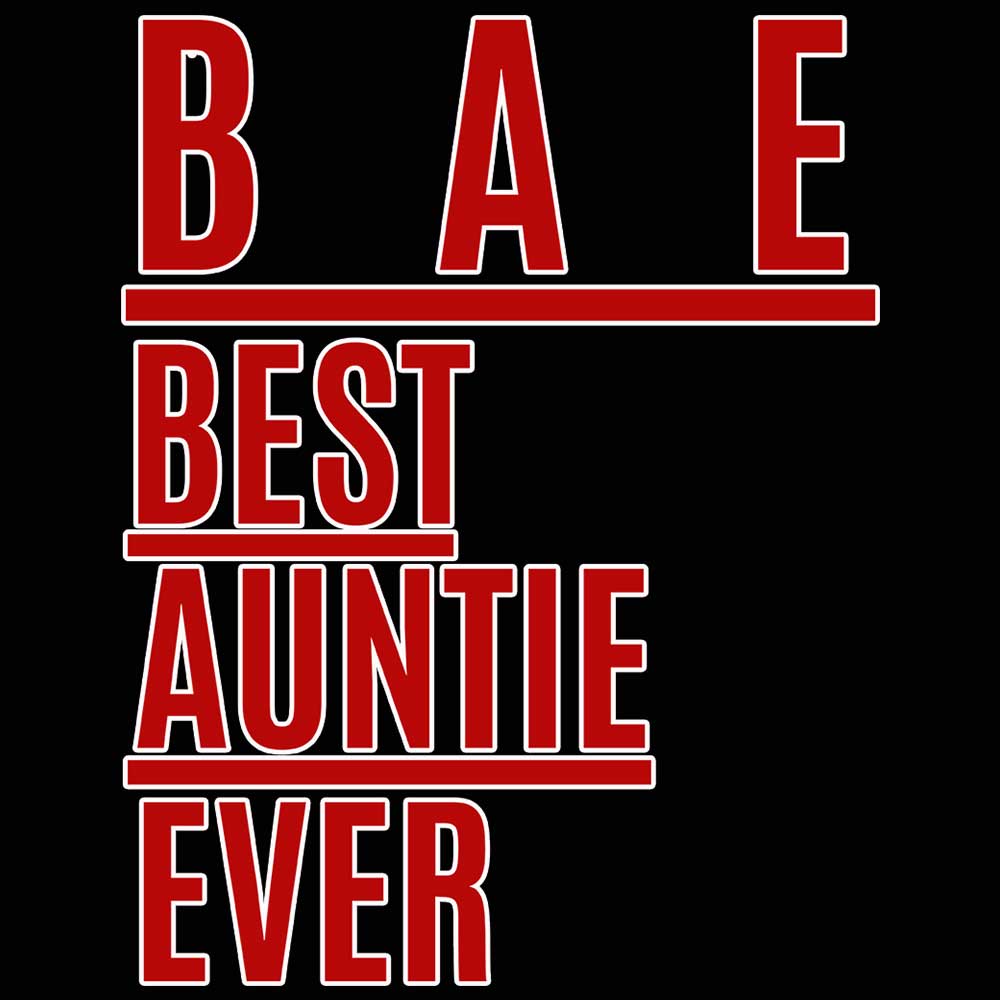 B A E Best Auntie Ever - Mens 123t Funny T-Shirt Tshirts