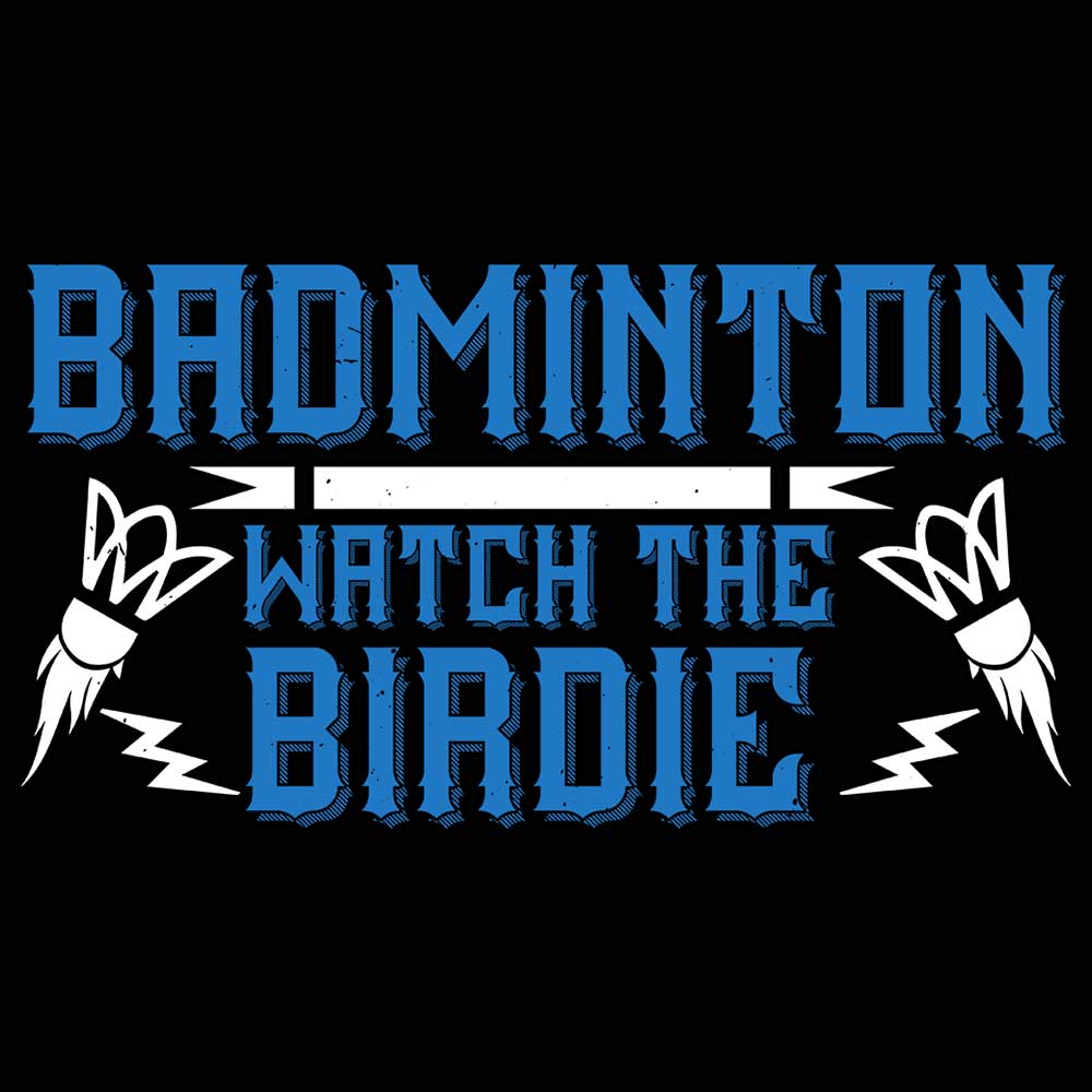 Badminton Watch The Birdie - Mens 123t Funny T-Shirt Tshirts