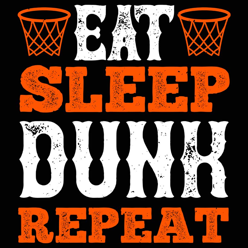 Basketball Eat Sleep Dunk Repeat - Mens 123t Funny T-Shirt Tshirts