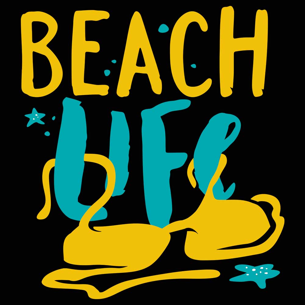 Beach Life Summer - Mens 123t Funny T-Shirt Tshirts