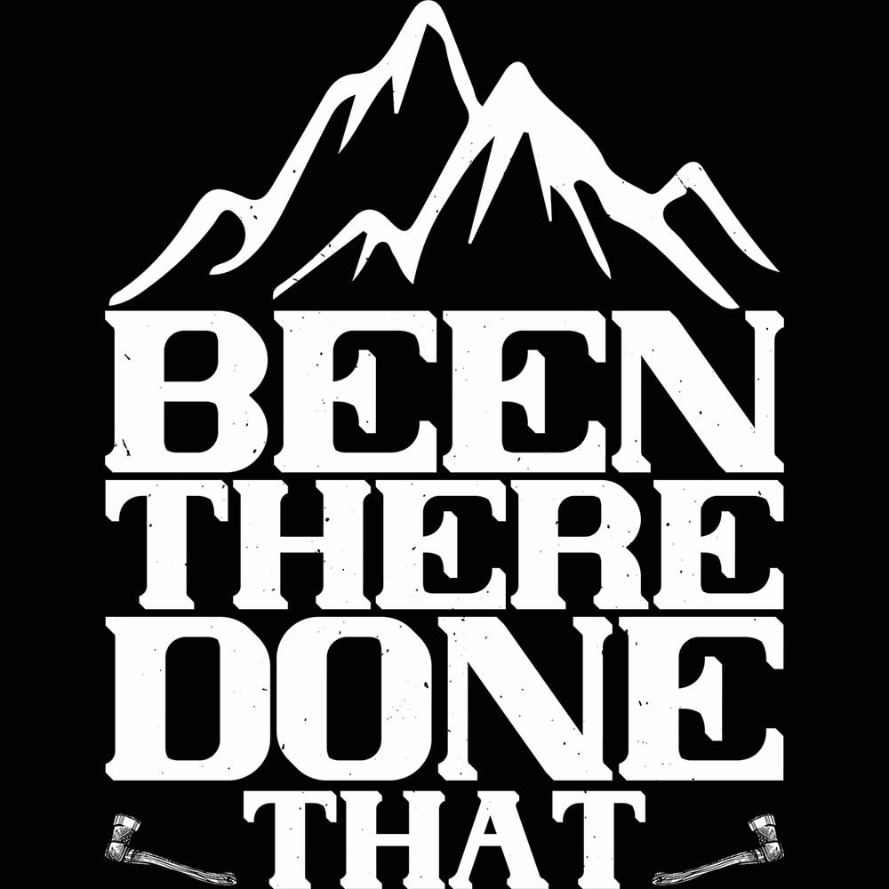 Been There Done That Mountains Climbing - Mens 123t Funny T-Shirt Tshirts