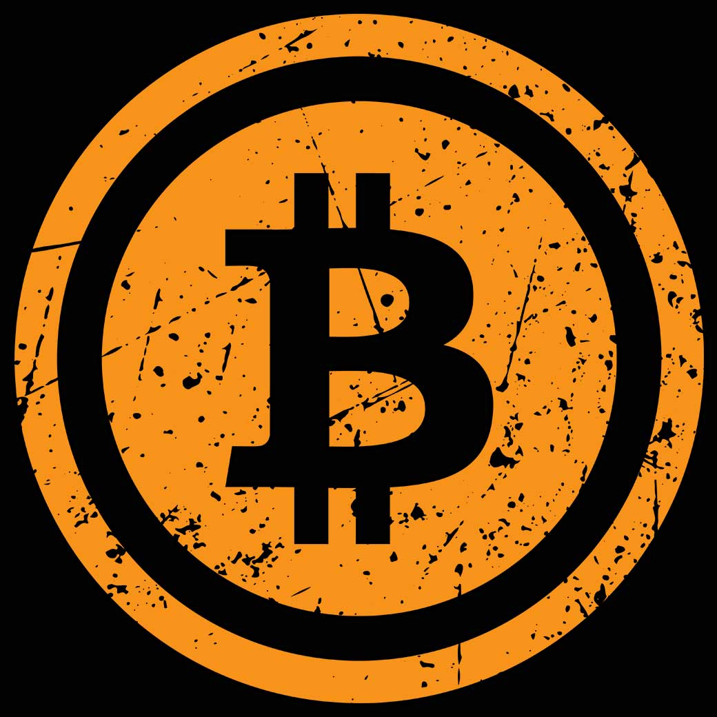 Bitcoin Logo Vintage Gold Cryptocurrency Cool - Mens 123t Funny T-Shirt Tshirts