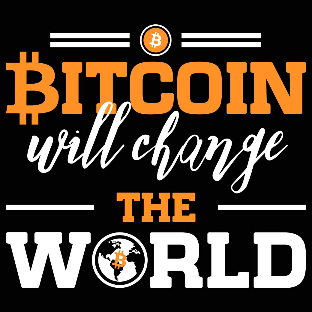 Bitcoin Will Change The World - Mens 123t Funny T-Shirt Tshirts