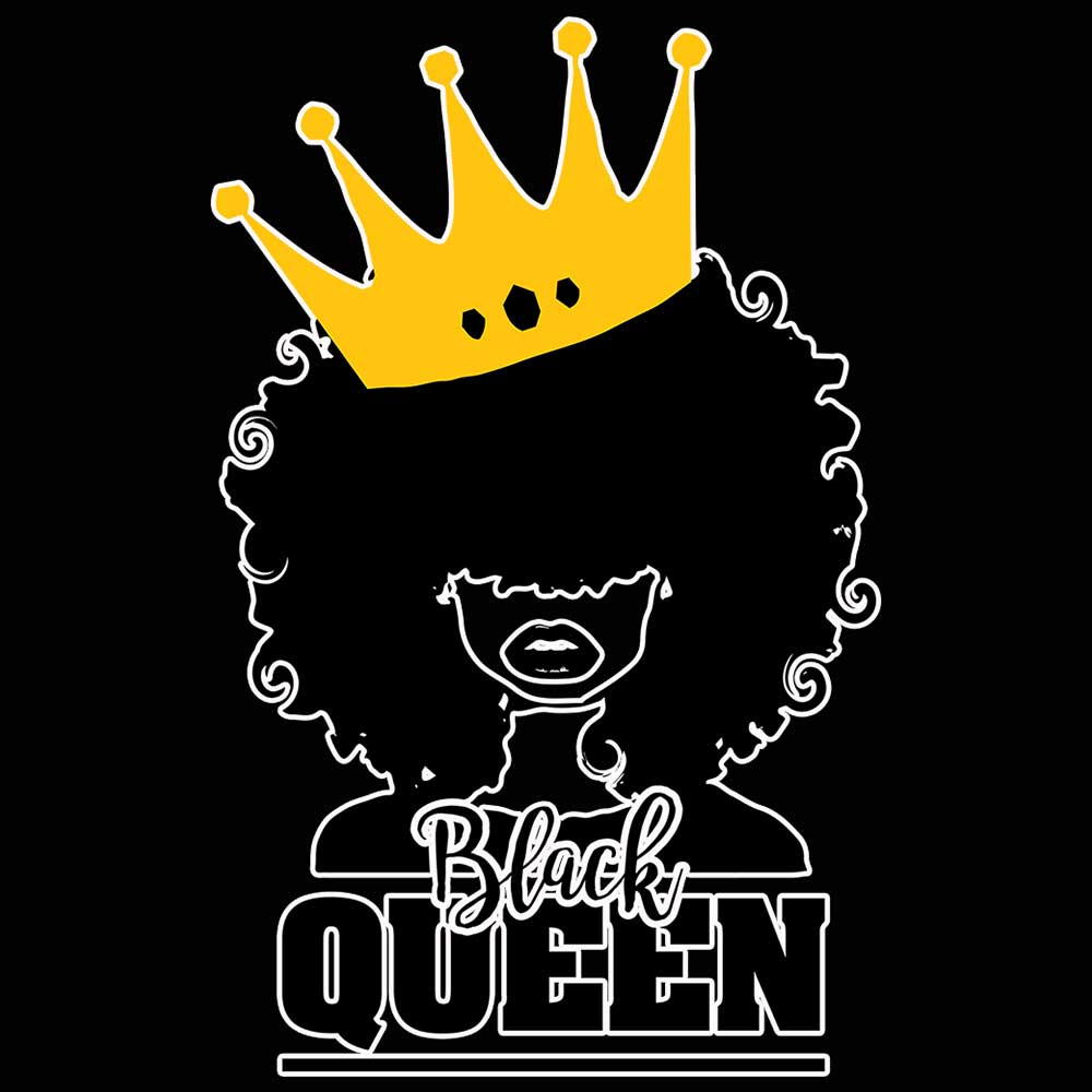 Black Queen Afro - Mens 123t Funny T-Shirt Tshirts
