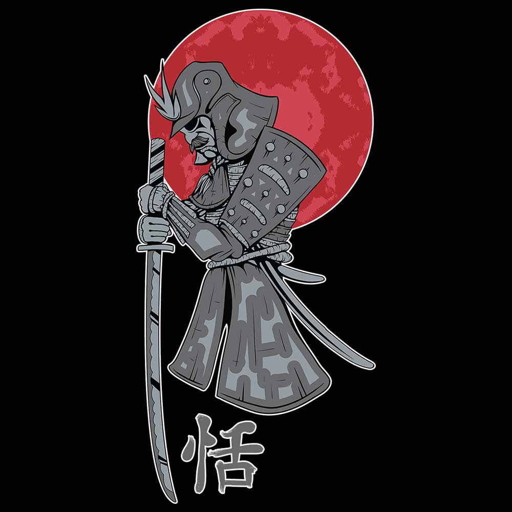 Bushi Sword Sunset Fashion - Mens 123t Funny T-Shirt Tshirts