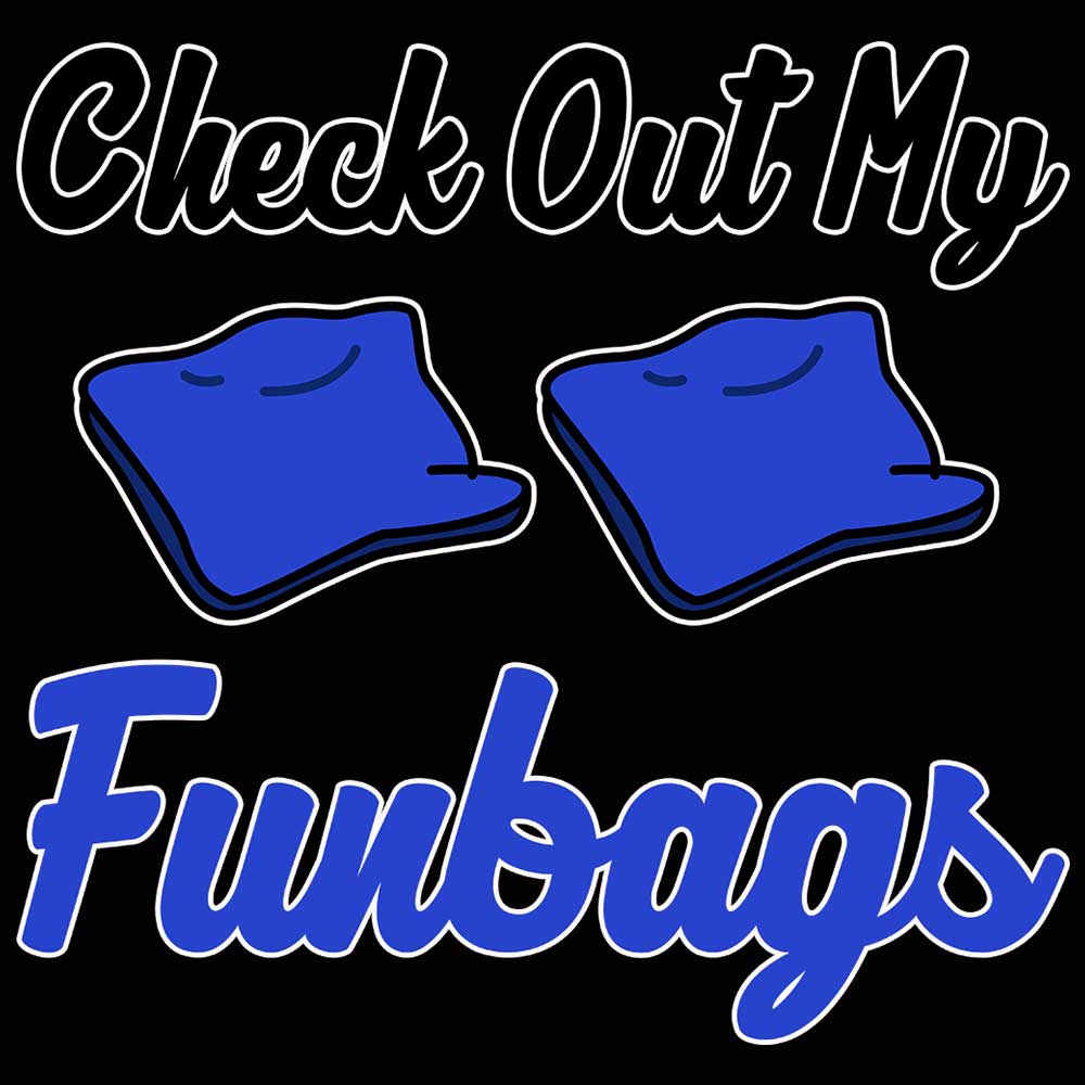 Check Out My Funbags Cornhole - Mens 123t Funny T-Shirt Tshirts