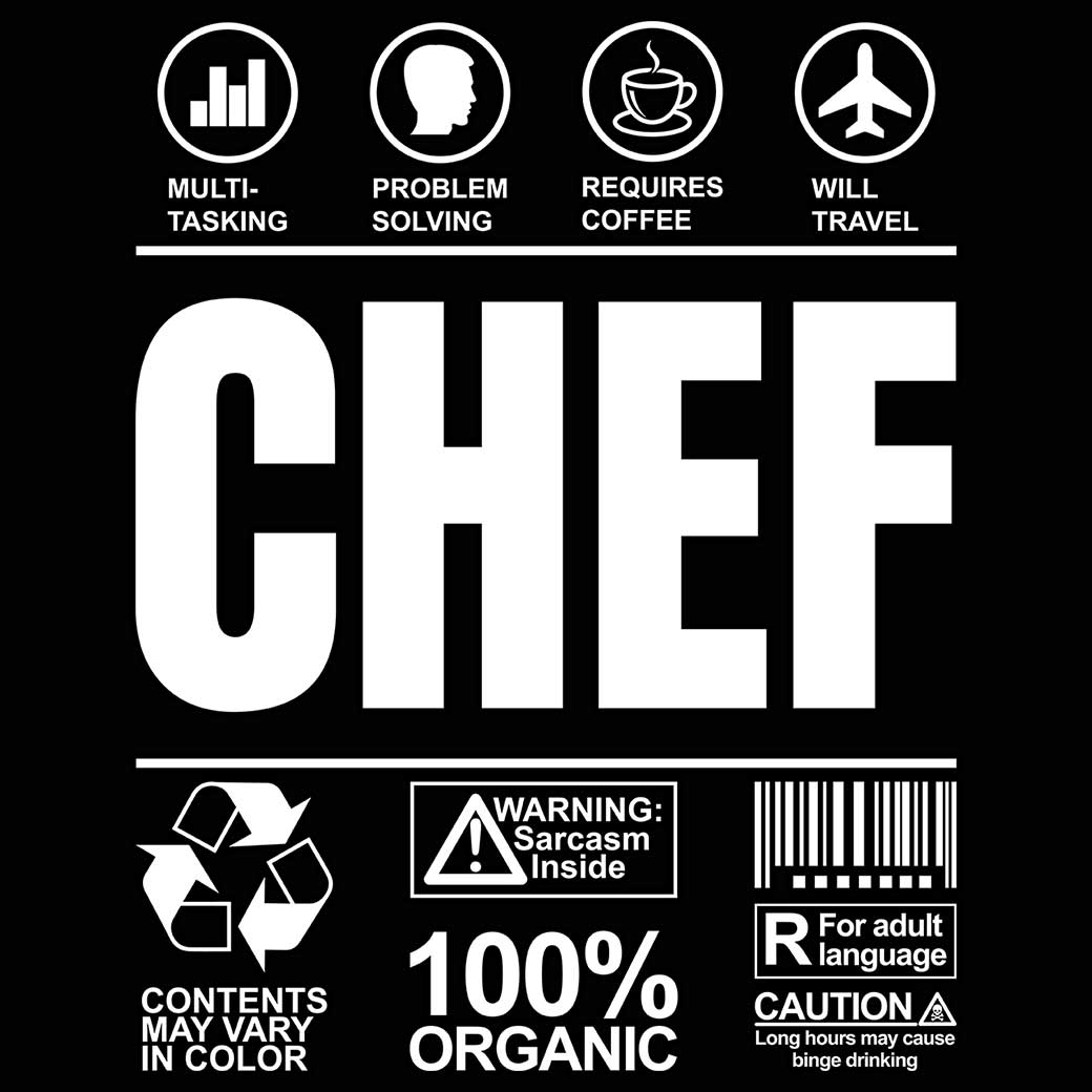 Chef Sarcastic Humour - Mens 123t Funny T-Shirt Tshirts
