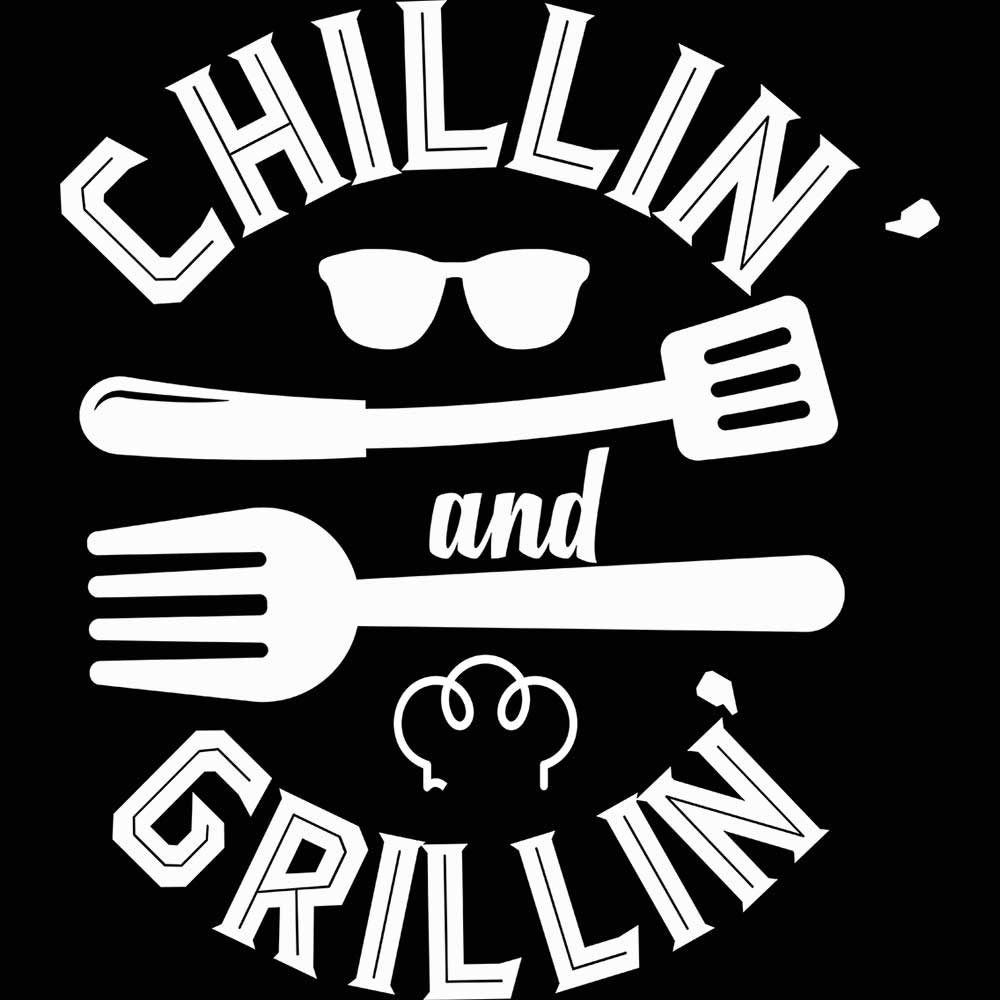 Chillin And Grillin Outdoor Summer Bbq - Mens 123t Funny T-Shirt Tshirts
