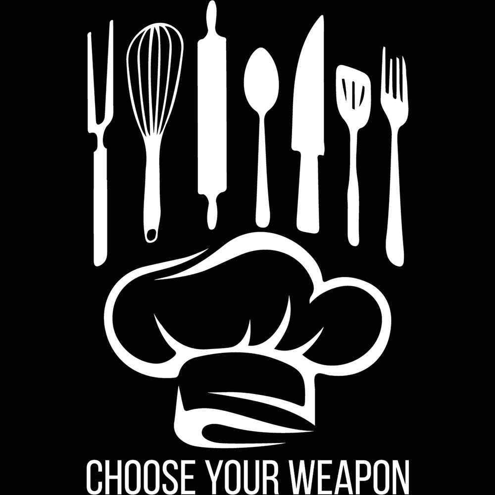 Choose Your Weapon Chef Cooking V2 - Mens 123t Funny T-Shirt Tshirts