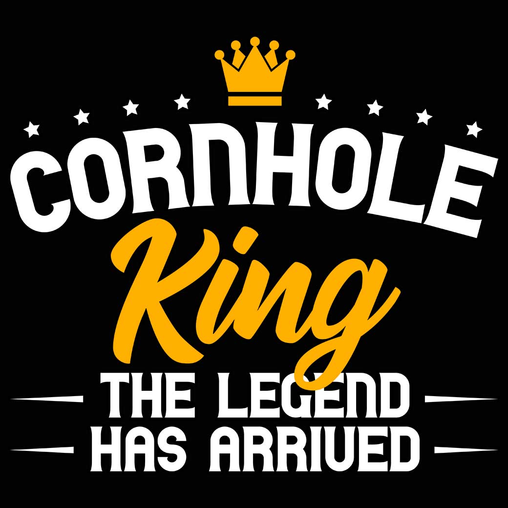 Cornhole King The Legend Has Arrived - Mens 123t Funny T-Shirt Tshirts