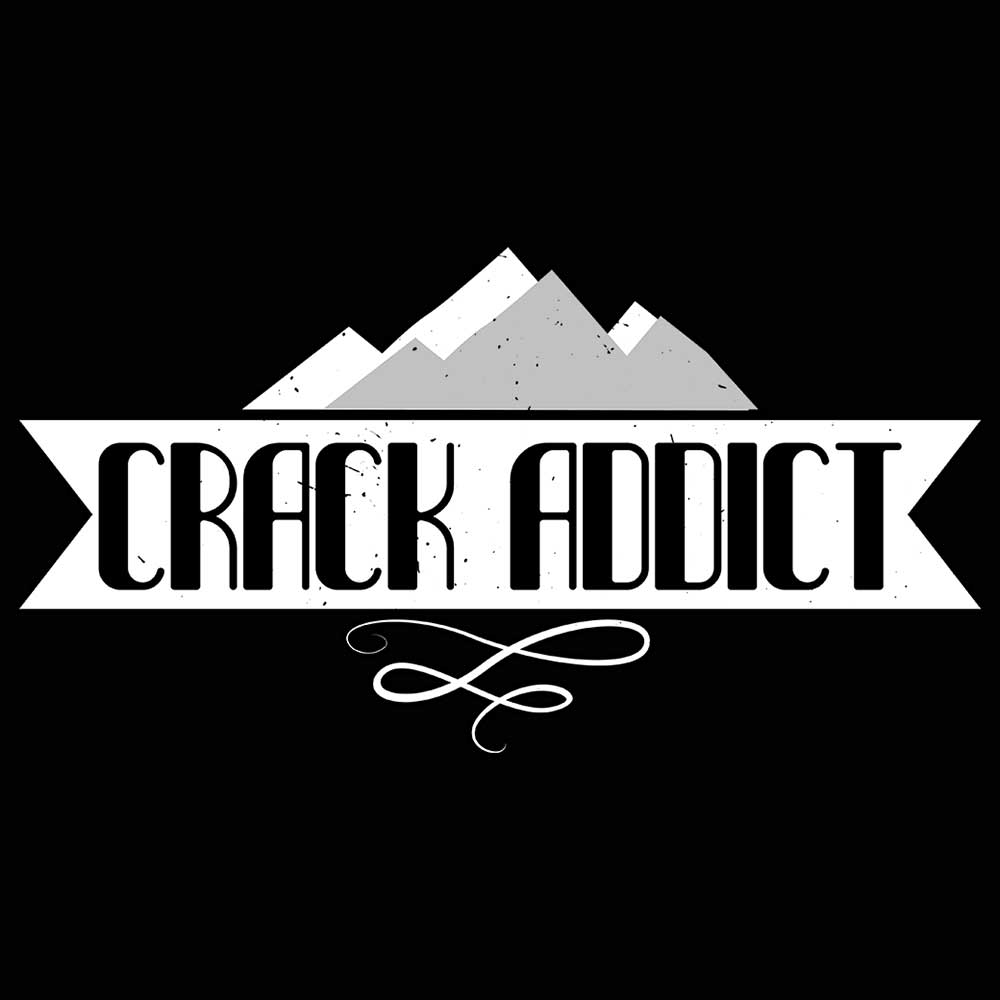 Crack Addict Rock Climbing - Mens 123t Funny T-Shirt Tshirts