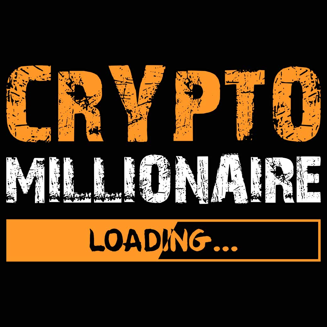 Crypto Millionaire Loading Bitcoin Currency - Mens 123t Funny T-Shirt Tshirts