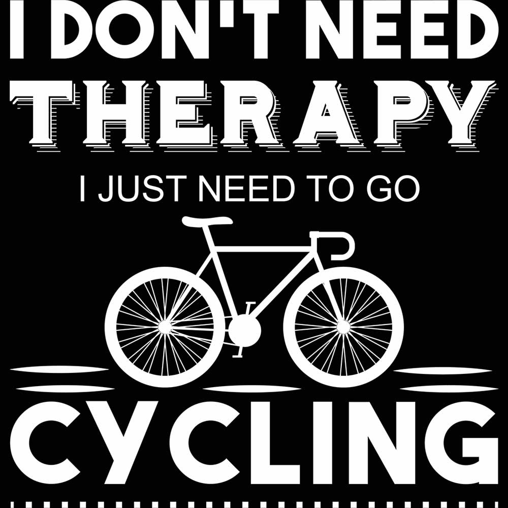Cycling Dont Need Therapy Bicycle - Mens 123t Funny T-Shirt Tshirts