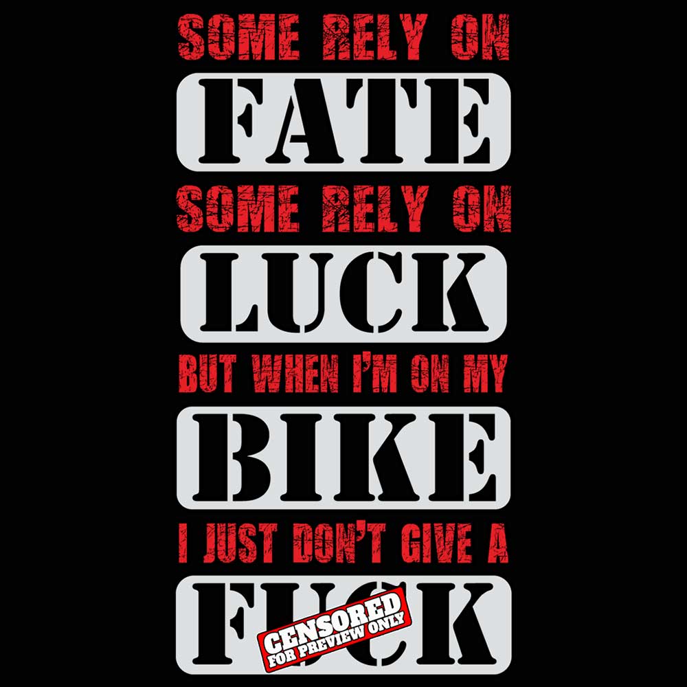 Cycling Some Rely On Fate Bicycle - Mens 123t Funny T-Shirt Tshirts
