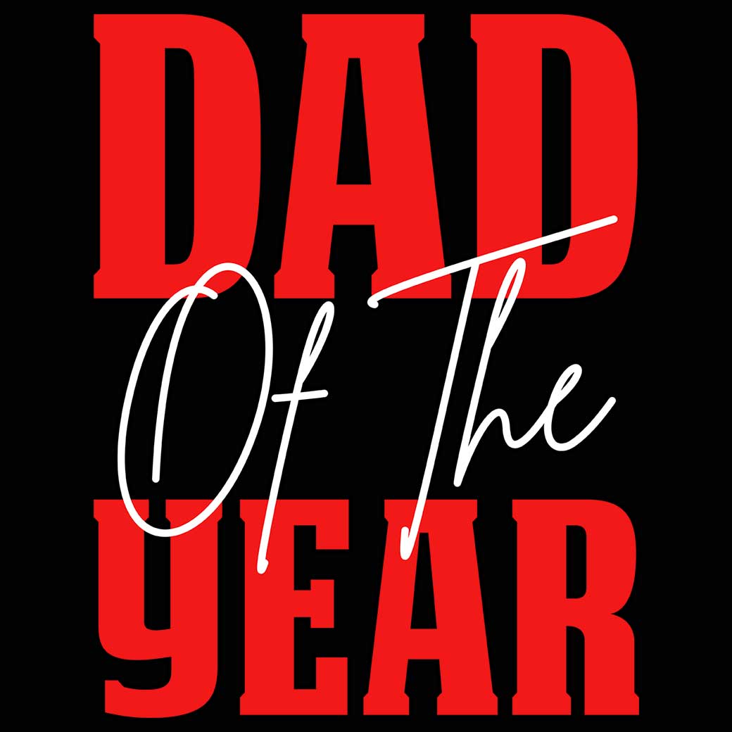 Dad Of The Year Father Daddy Fathers Day - Mens 123t Funny T-Shirt Tshirts