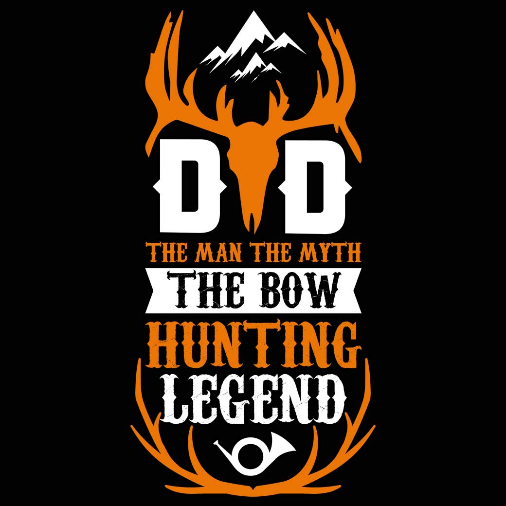 Dad The Man The Myth The Bow Hunting Legend - Mens 123t Funny T-Shirt Tshirts