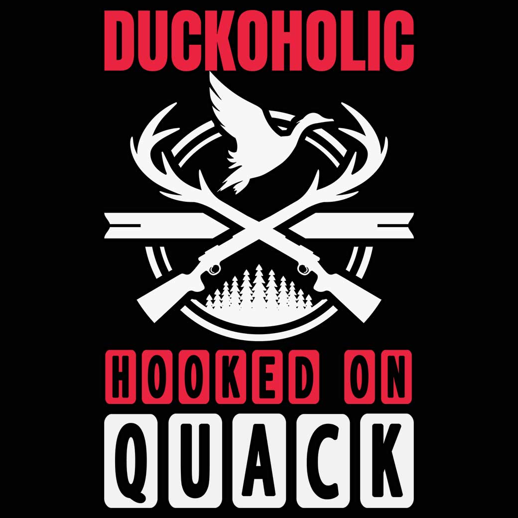 Duckoholic Hooked On Quack - Mens 123t Funny T-Shirt Tshirts