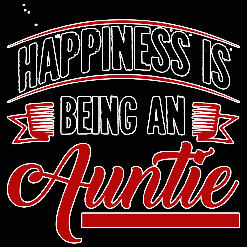 Happiness Is Being An Auntie - Mens 123t Funny T-Shirt Tshirts