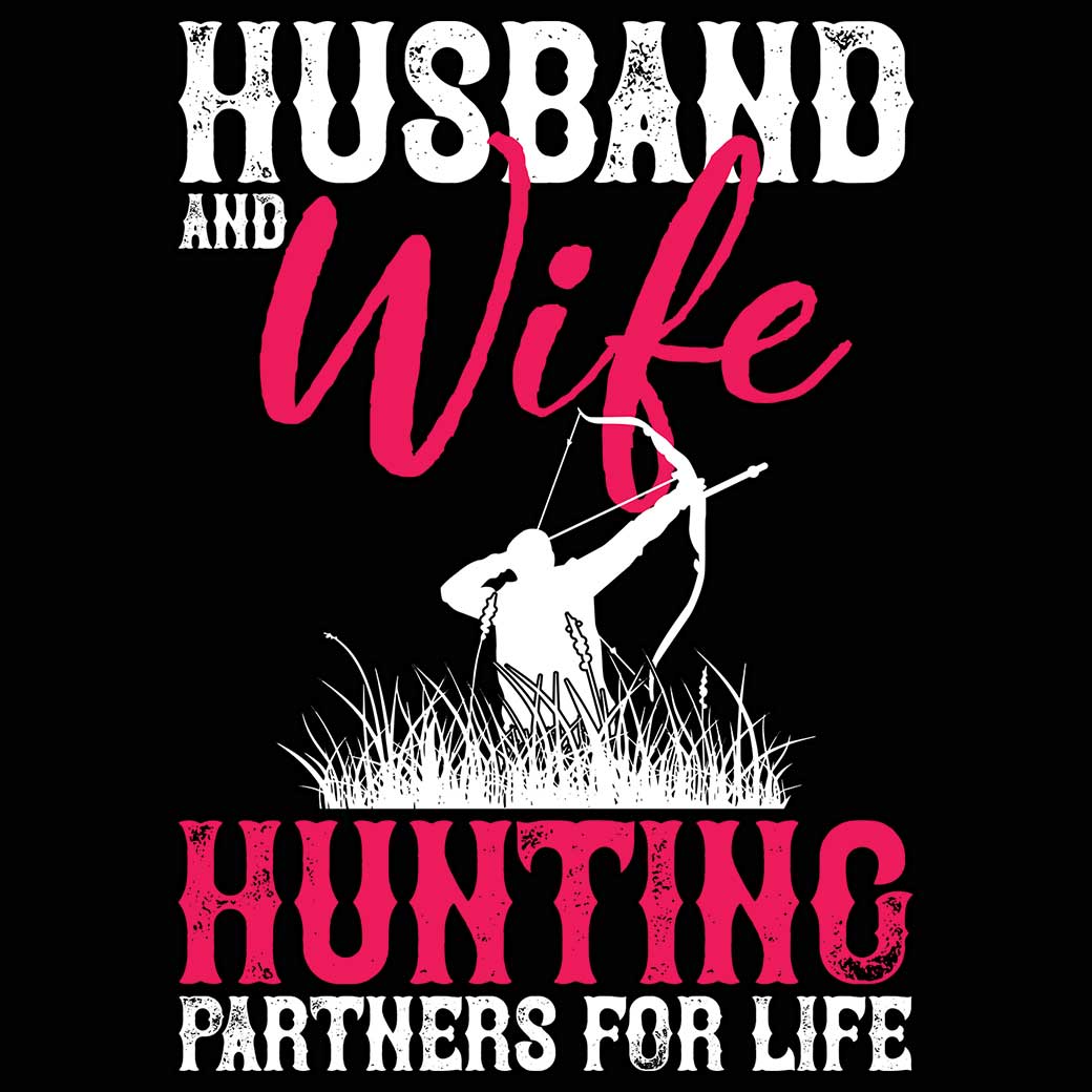 Husband And Wife Hunting Partner For Life - Mens 123t Funny T-Shirt Tshirts