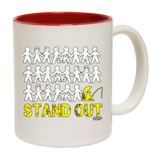 Dw Stand Out Fishing - Funny Coffee Mug