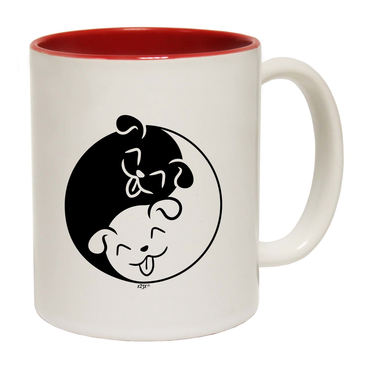 Yin Yang Dog - Funny Coffee Mug