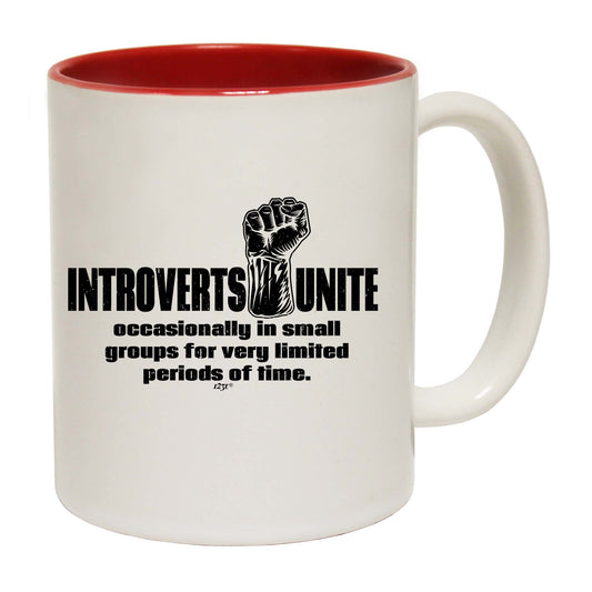 Introverts Unite Occasionally - Funny Coffee Mug
