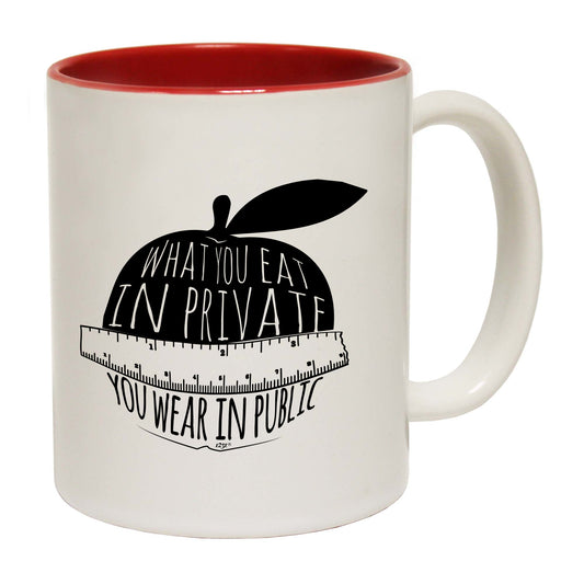 What You Eat In Private You Wear In Public - Funny Coffee Mug