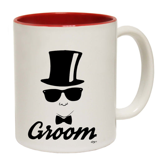 Groom Glasses Top Hat Married - Funny Coffee Mug