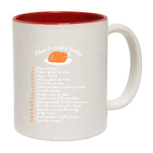 How To Cook A Turkey Christmas - Funny Coffee Mug