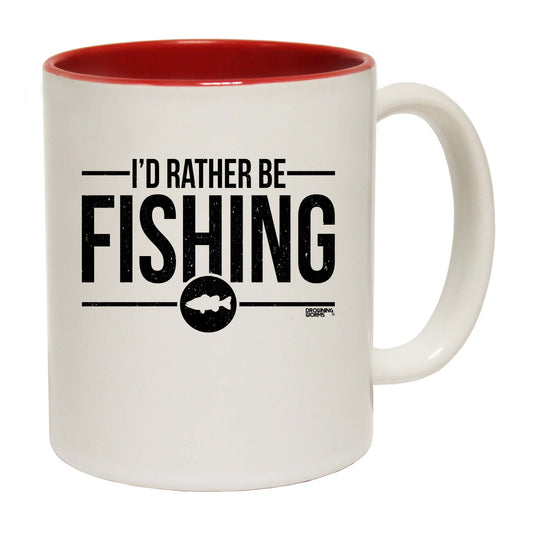 Dw Id Rather Be Fishing - Funny Coffee Mug