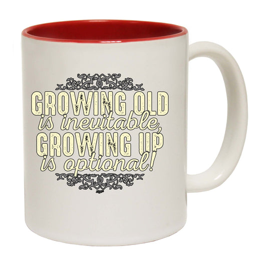 Growing Old Is Inevitable - Funny Coffee Mug