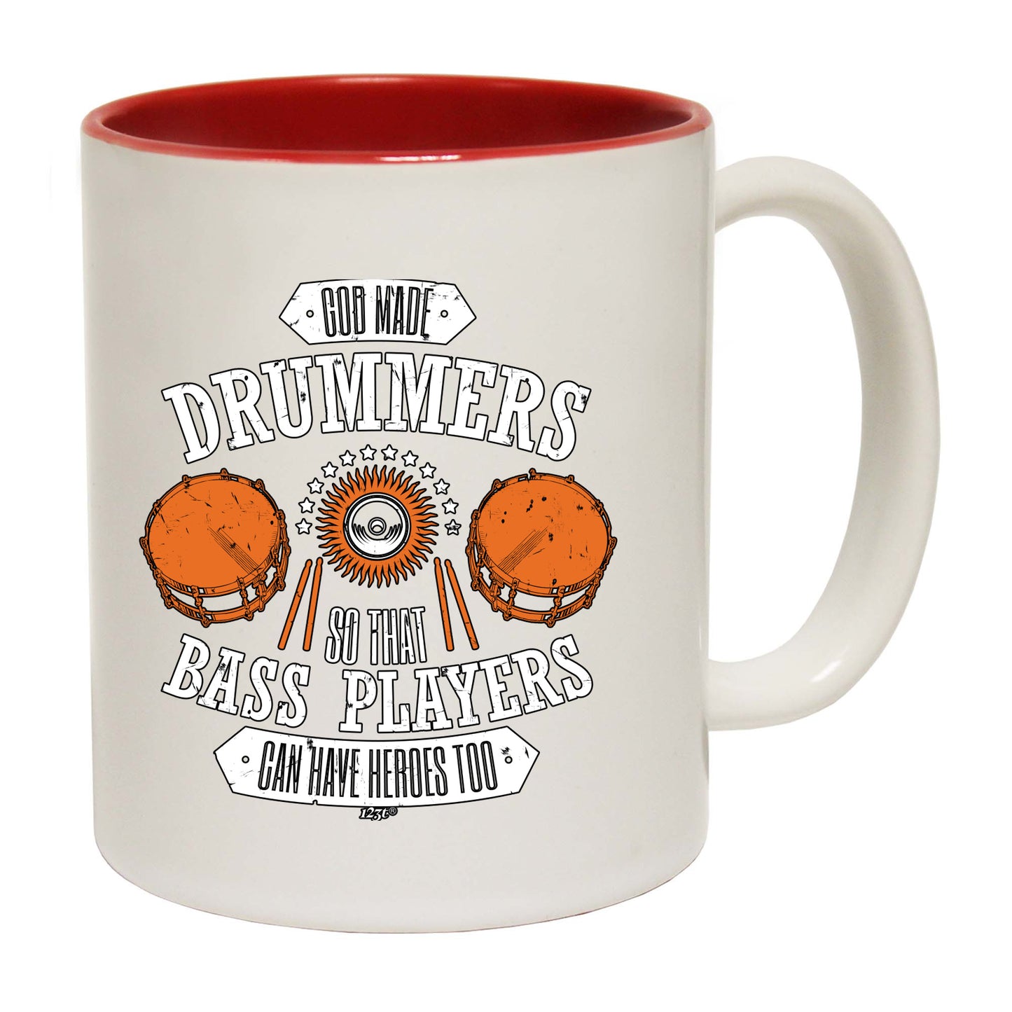 God Made Drummers Drums Music - Funny Coffee Mug