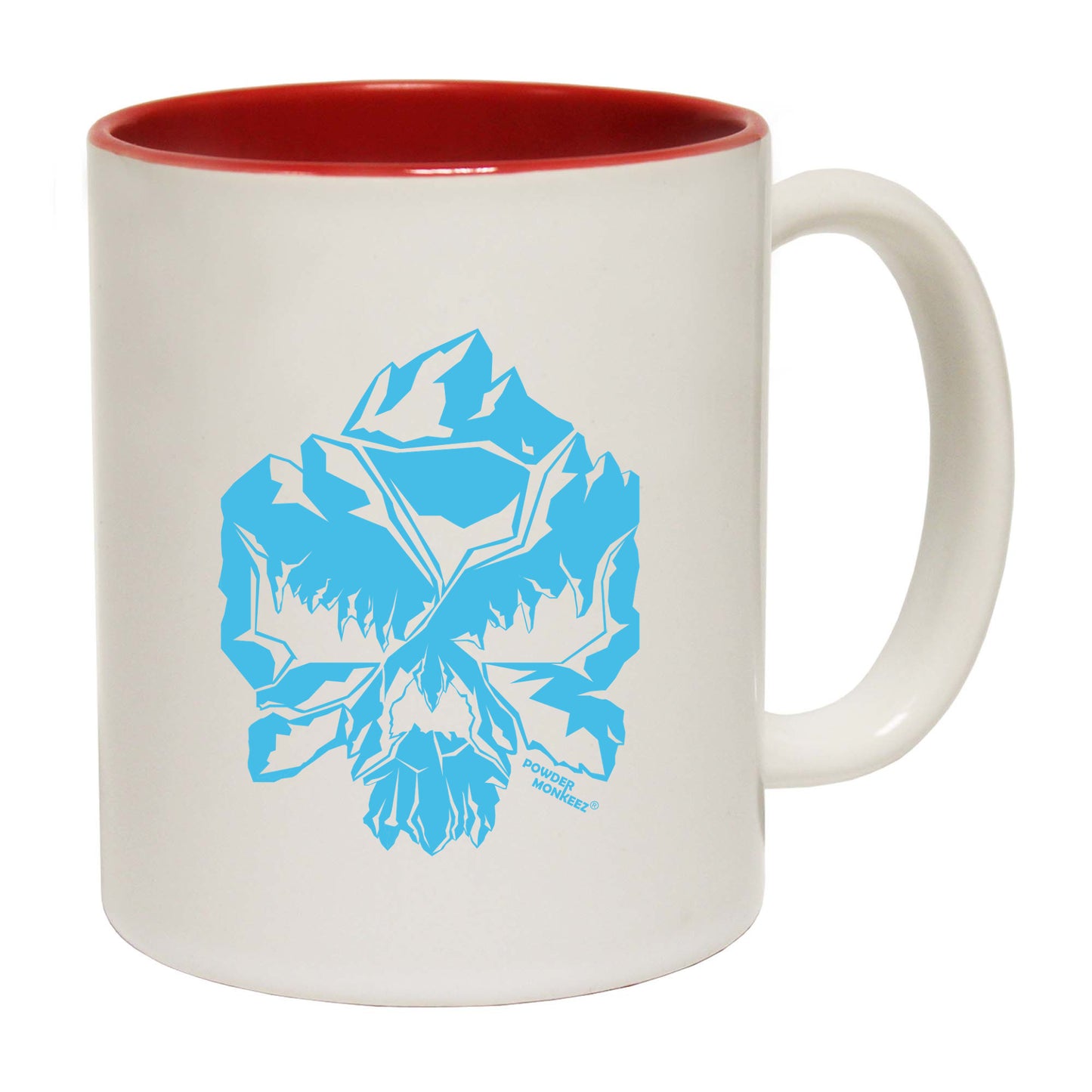 Pm Skull Mountain Blue - Funny Coffee Mug