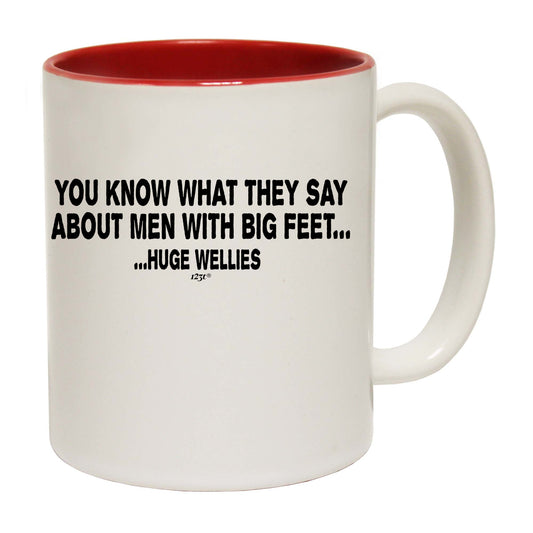 Men With Big Feet - Funny Coffee Mug