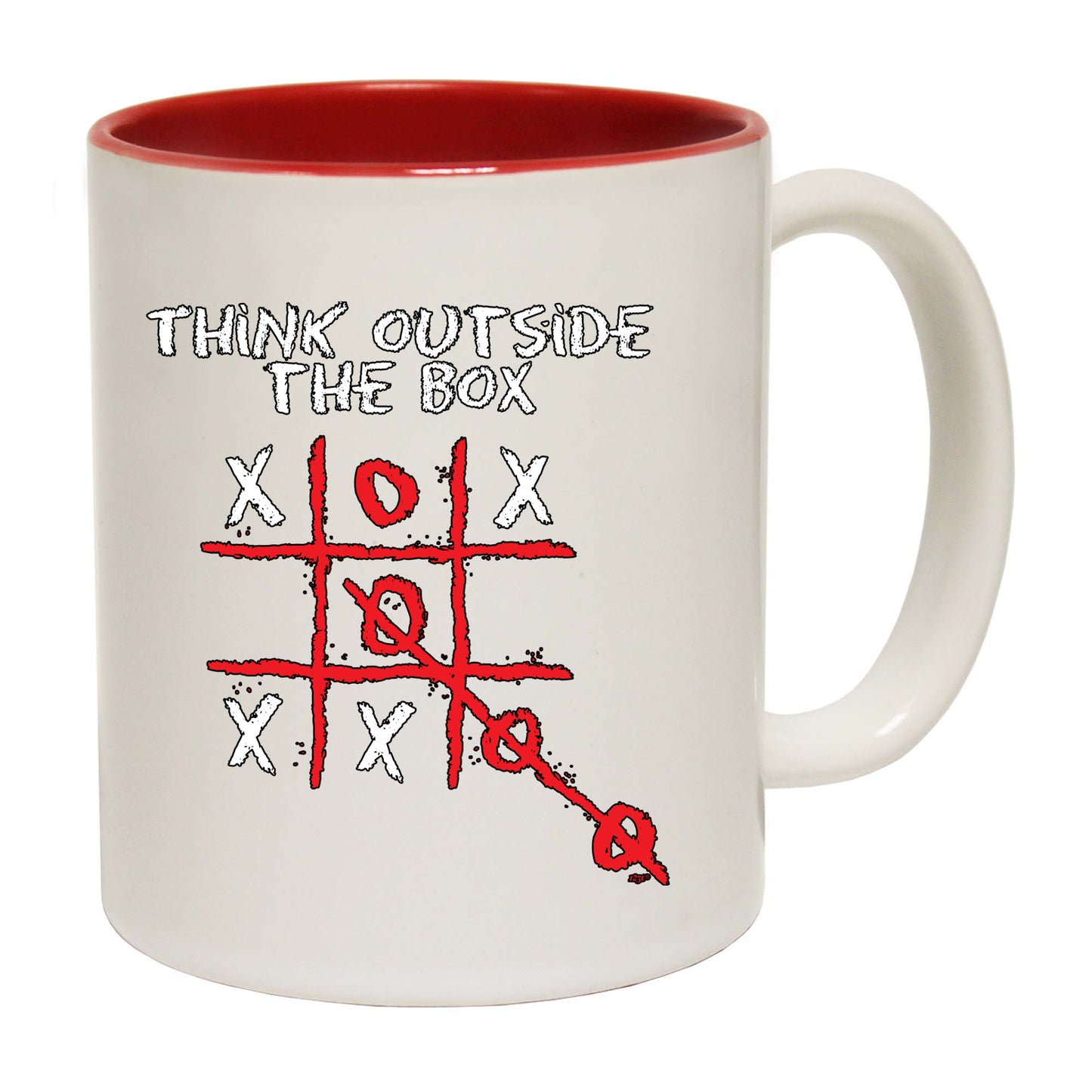 Think Outside The Box Naughts And Crosses - Funny Coffee Mug