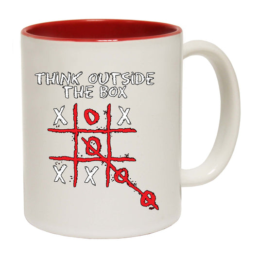 Think Outside The Box Naughts And Crosses - Funny Coffee Mug