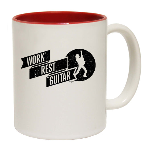 Work Rest Guitar Music - Funny Coffee Mug