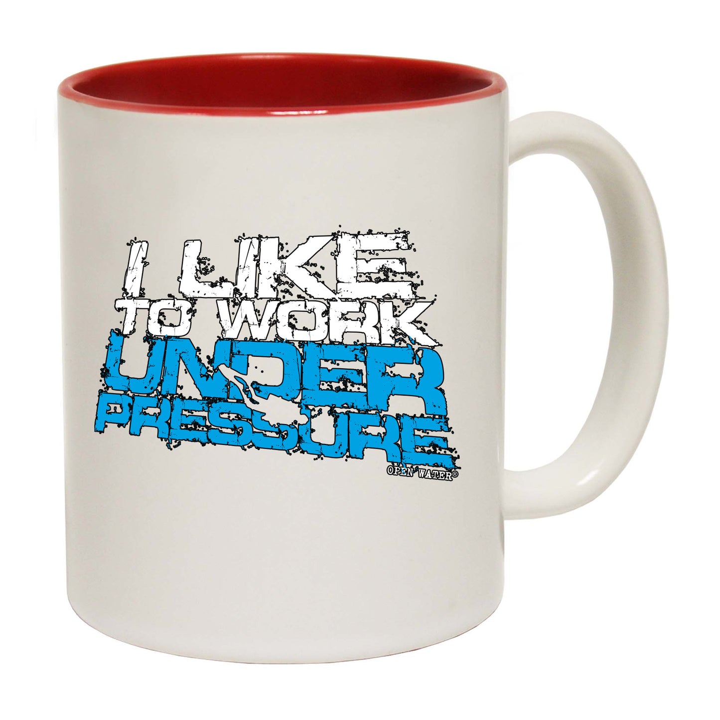 Ow I Like To Work Under Pressure - Funny Coffee Mug