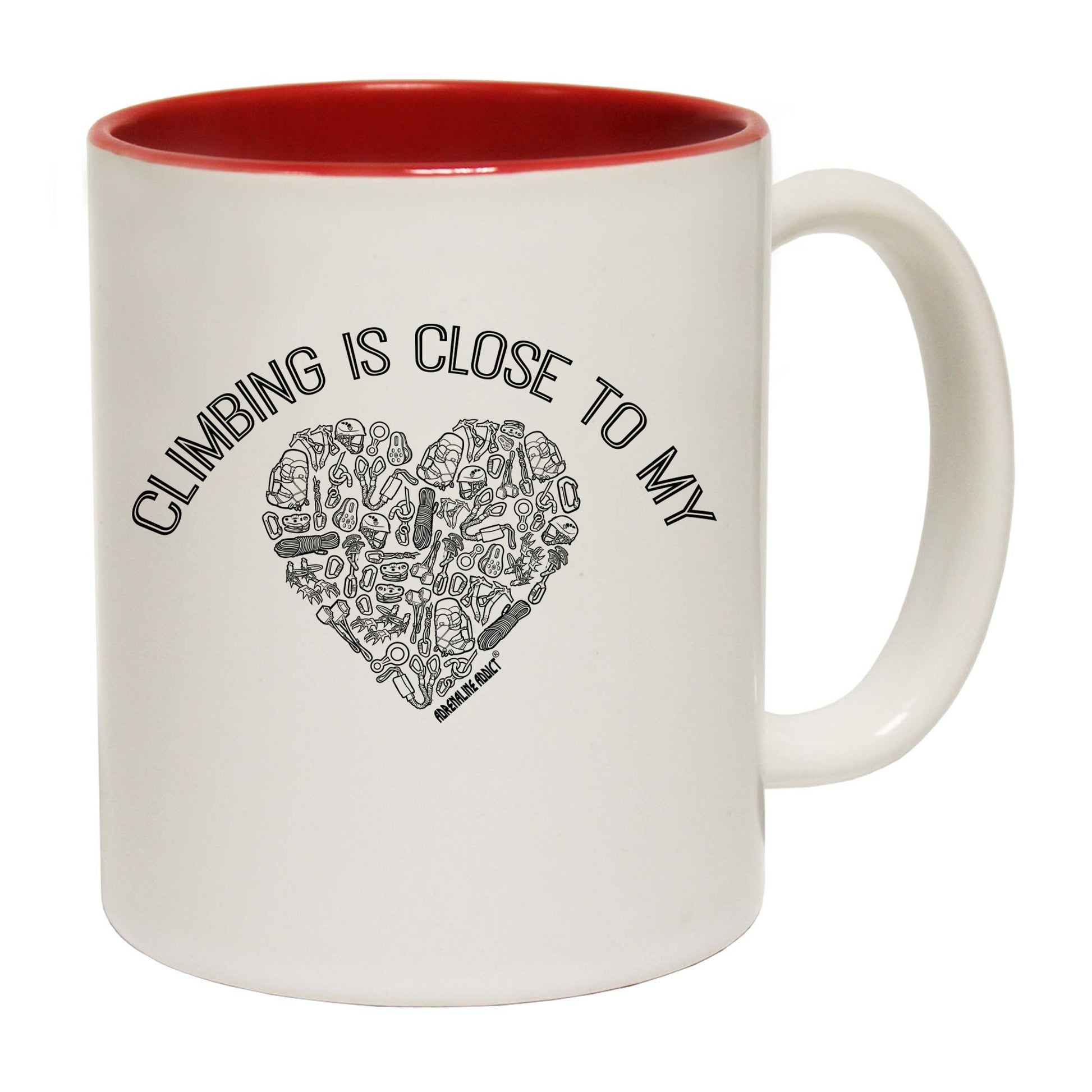 Aa Climbing Is Close To My Heart - Funny Coffee Mug