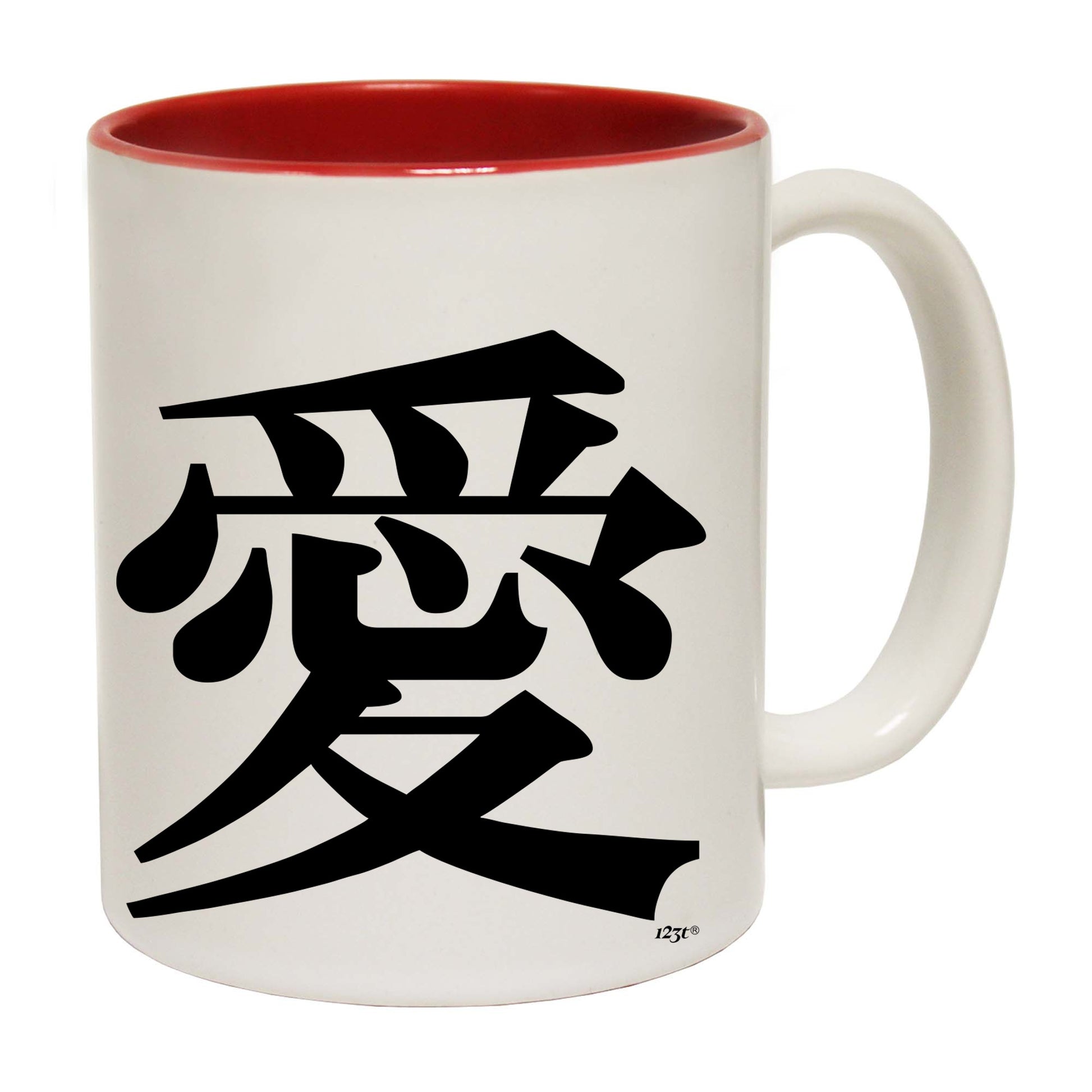 Chinese Love Symbol White - Funny Coffee Mug