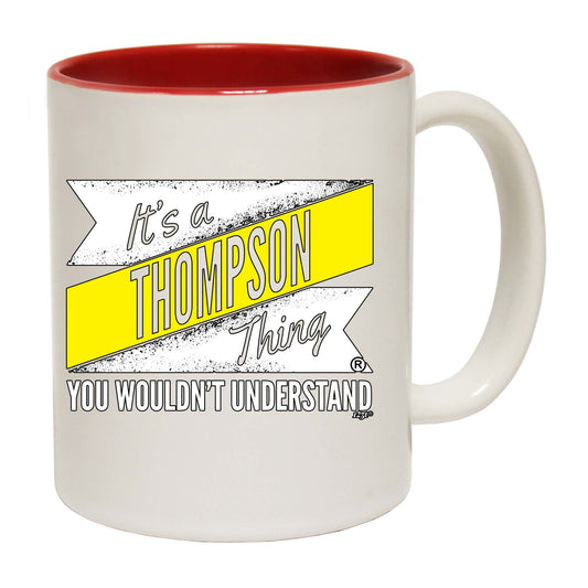 Thompson V2 Surname Thing - Funny Coffee Mug
