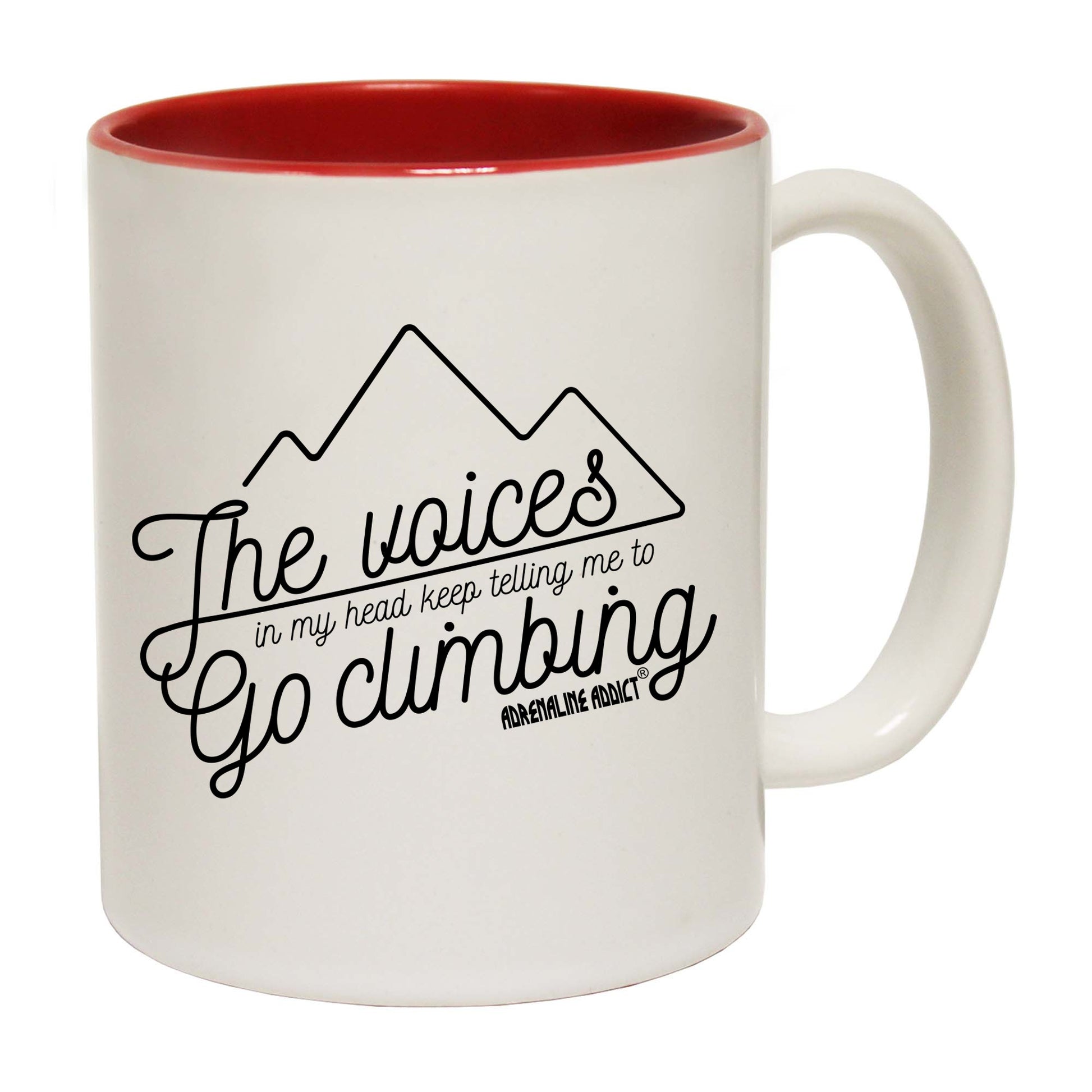 Aa The Voices In My Head Go Climbing - Funny Coffee Mug