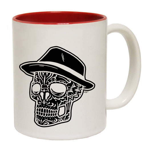 Fedora Candy Skull - Funny Coffee Mug