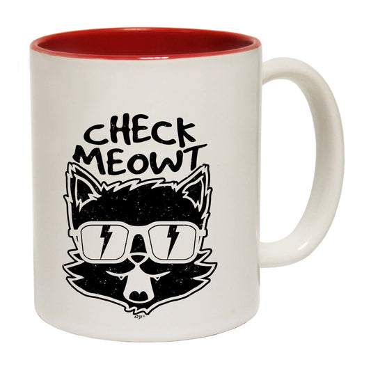 Check Meowt Cat - Funny Coffee Mug