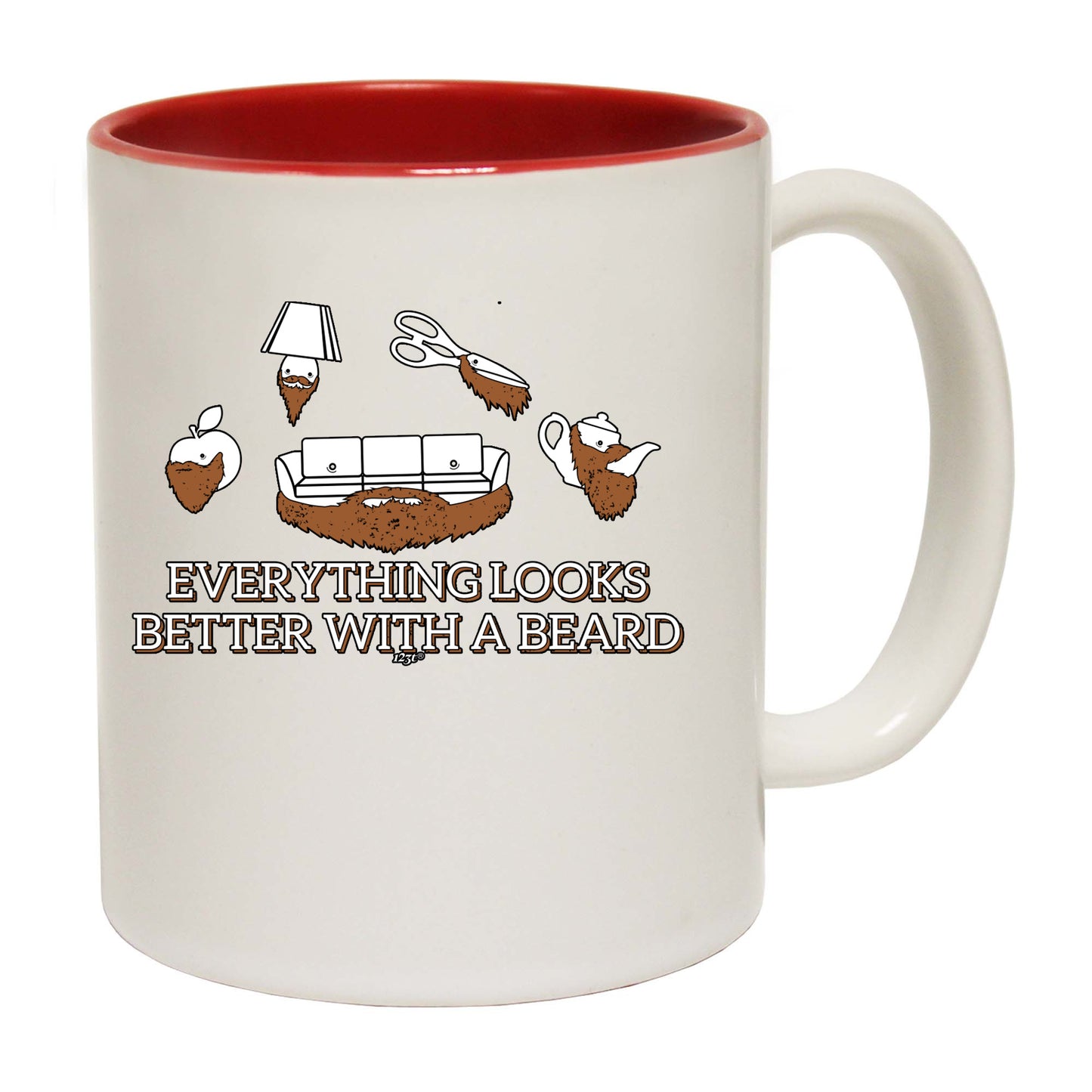 Everything Looks Better With A Beard - Funny Coffee Mug